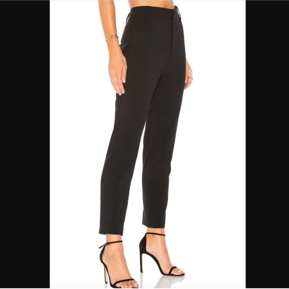 NWT Vince tapered trouser black pants wool blend size 0 style number VR56021280 - Picture 3 of 15